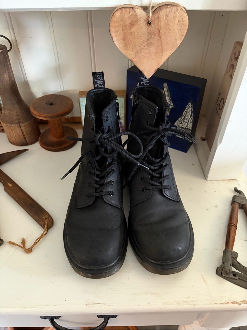 Dr. Marten’s Women’s Black Lace-Up Leather Boots